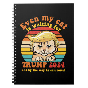 Carnet Même mon chat attend l'habillement Trump 2024