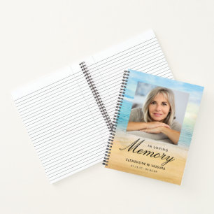 Carnet Mémorial ou funéraire Photo Plage Océan