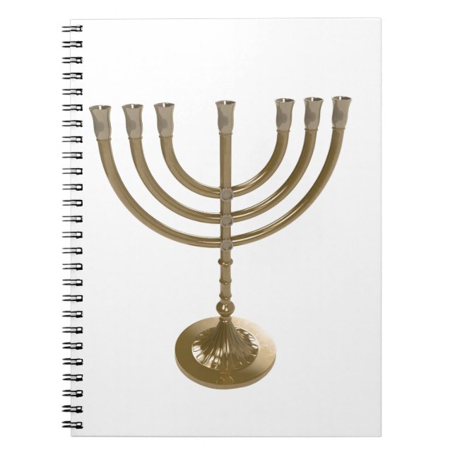 Carnet menorah or (Devant)