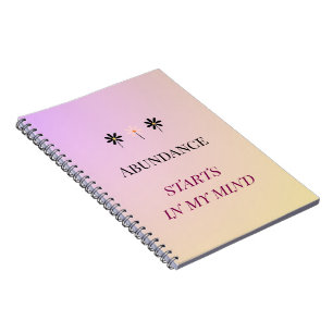 Carnet Mentalité d'abondance – Fleurs d'abondance