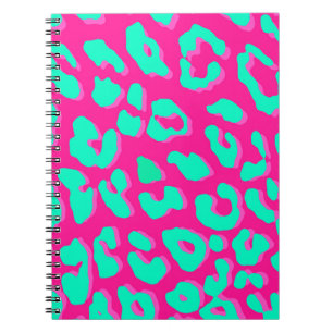 Carnet Mention rose Empreinte de léopard