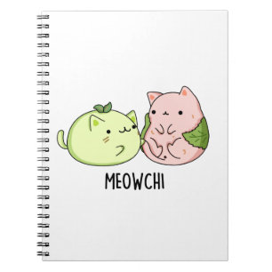 Carnet Meowchi Mochi Drôle Pun 