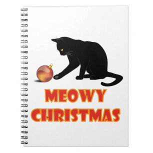 Carnet Meowy Christmas Funny Chat