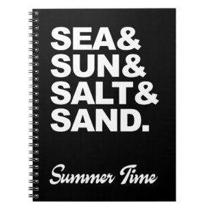 Carnet Mer et Soleil et Sel et Sable Heure d'été