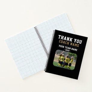 Carnet Merci Coach Nom de l'équipe Photo