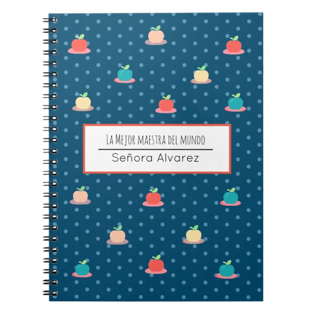 Carnet Merci enseignant espagnol Mejor Maestra del Mundo (Devant)
