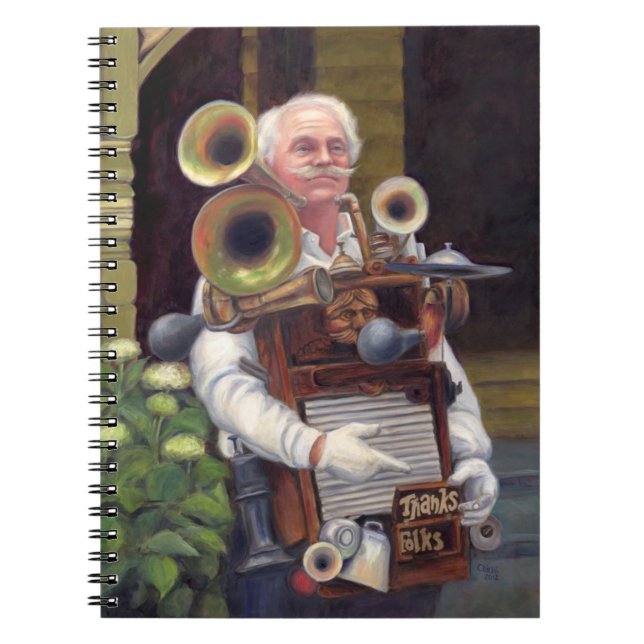 Carnet Merci Focks - homme de musique (Devant)