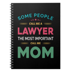 Carnet Mère Cadeau Certaines Personnes M'Appelent Avocat