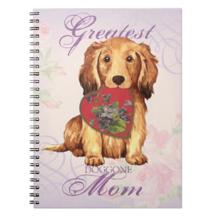 Carnet Mère du coeur de Dachshund