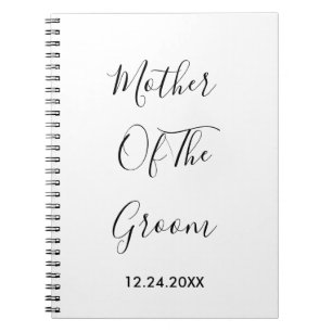 Carnet Mère Du Mariage Groom Simple Cadeau Favor