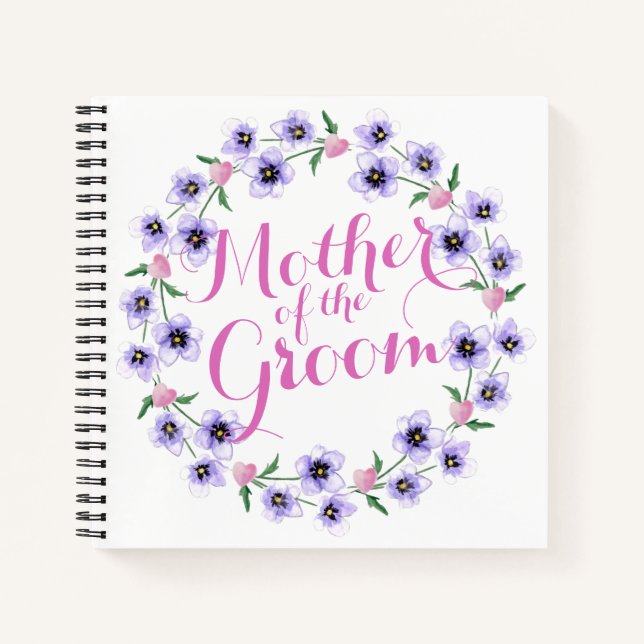 Carnet Mère du portable Mariage floral Groom (Devant)