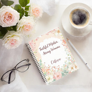 Carnet Mère fidèle, femme forte personnalisée
