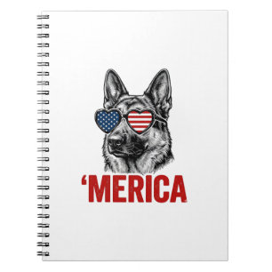 Carnet Merica Berger Allemand Drapeau Lunettes de Soleil