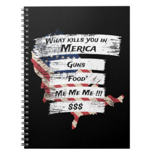 Carnet Merica Humour Amérique USA Funny Patriotisme