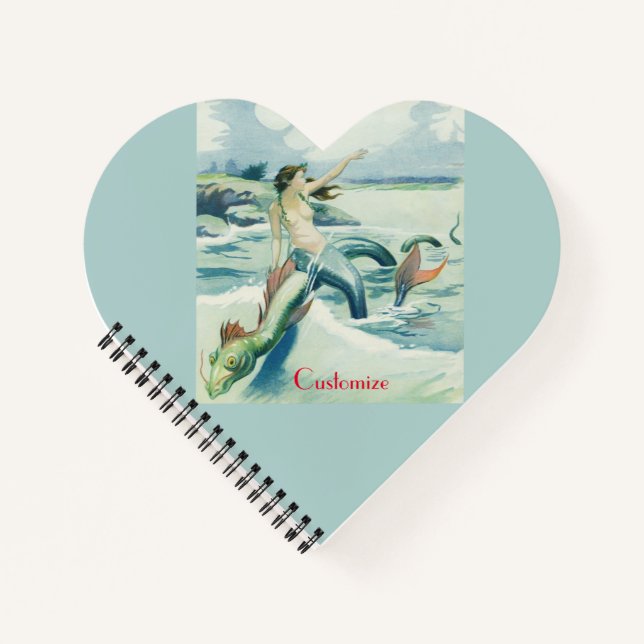 Carnet Mermaid Riding Serpent de mer Thunder_Cove (Devant)