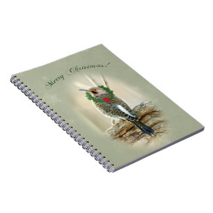 Carnet Merry Christmas Greeting - Northern Flicker