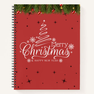 Carnet Merry Christmas & Happy New Year Spiral Notebook.