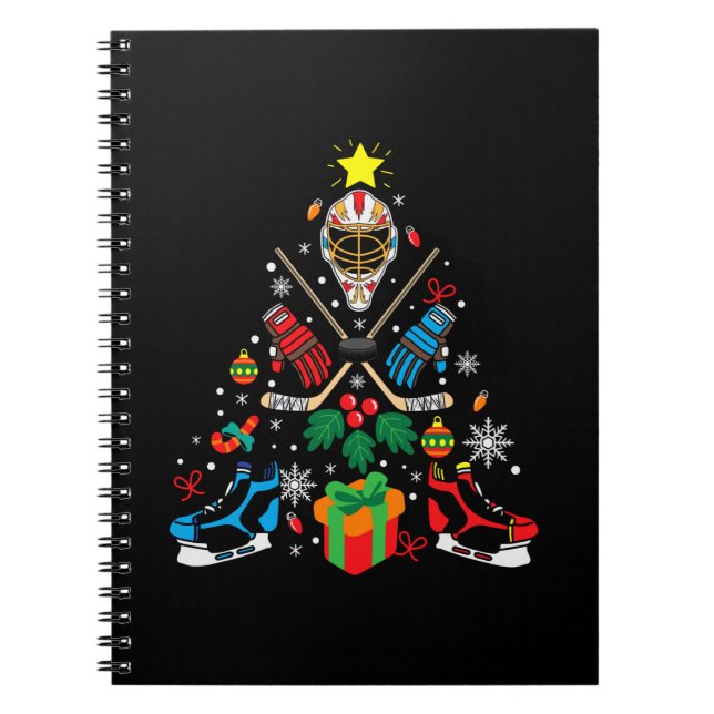 Carnet Merry Xmas Ice Hockey (Devant)