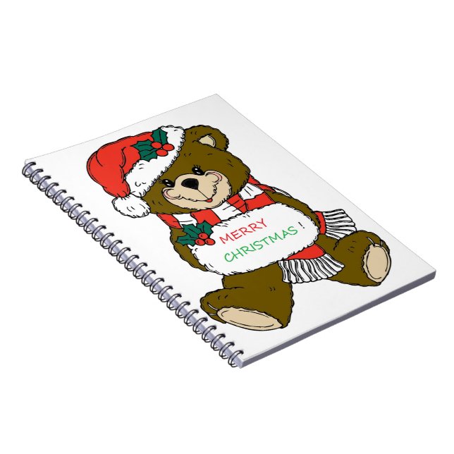 CARNET "MERY NOËL" TEDDDY BEAR (Côté Droit)
