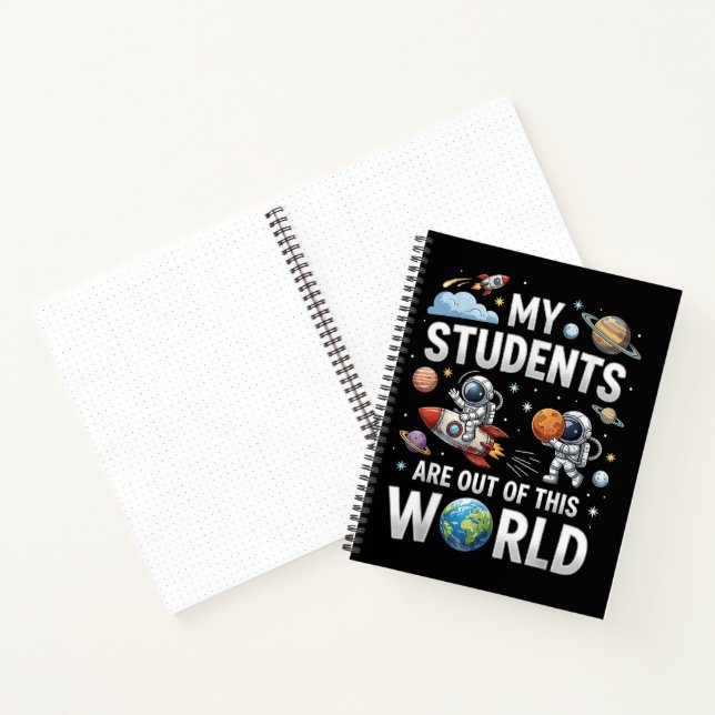 Carnet Mes étudiants sont dans ce monde spatial  (Intérieur)