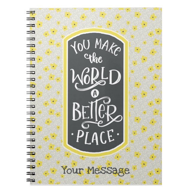 Carnet Message d'appréciation du Merci (Devant)