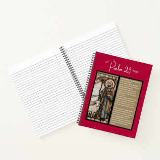 Carnet Message Psaume - Psaume 23 - 8,5 x 11 - Spirale