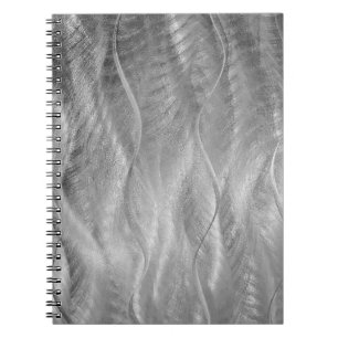 Carnet Métal argenté Abstrait