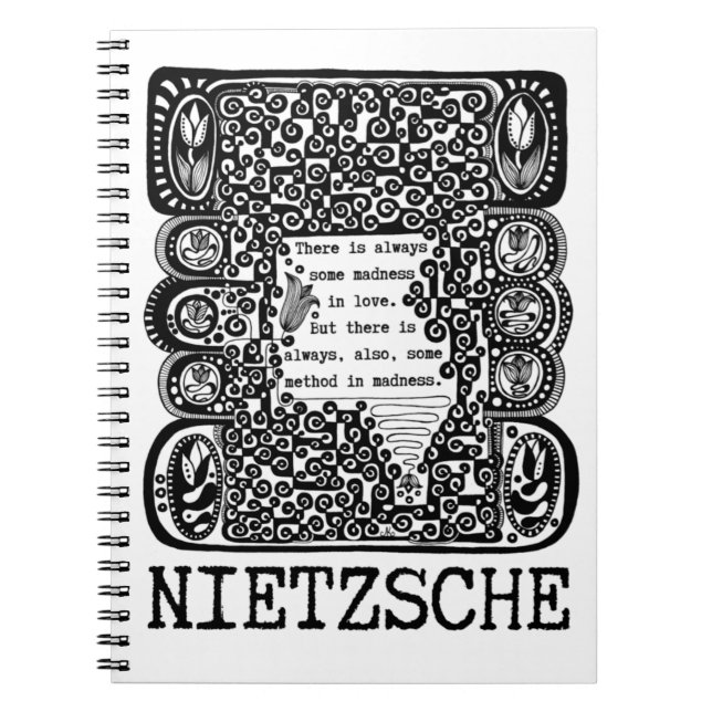 Carnet méthode dans la philosophie MADNESS citation de Ni (Devant)