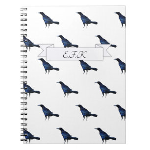 Carnet Meurtre des corbeaux Motif d'oiseaux noirs Imprime