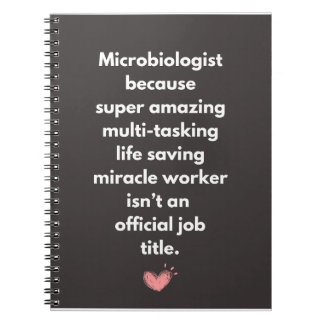 Carnet Microbiologiste parce que super extraordinaire - C