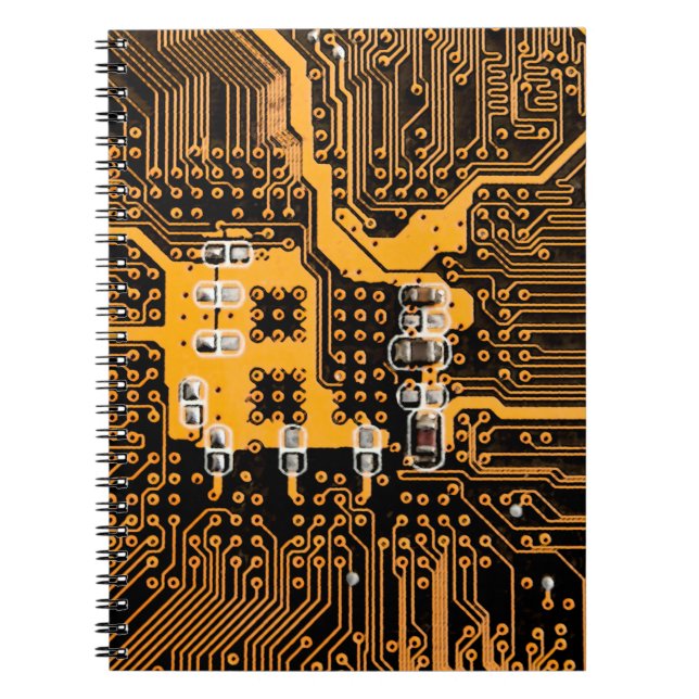 Carnet Microschéma texture illustration puce, micro, back (Devant)