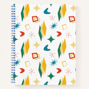 Carnet Mid Mod Atomique Mid-Century Moderne Formes Rétro