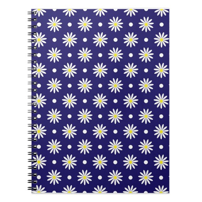 Carnet Midnight Daisy Spiral Notebook (Devant)