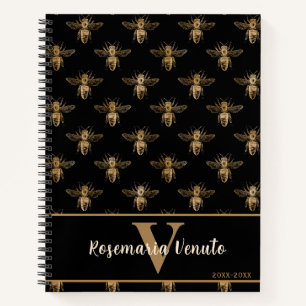 Carnet Miel Abee Noir et Or