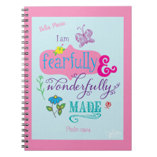 Carnet Mignarde et merveilleusement fait Bible Verse