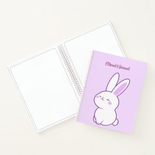 Carnet Mignon Kawaii Pastel Violet Lapin Endormi Personna