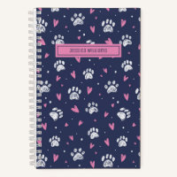 Mignon motif d'empreinte de patte d'animal de comp