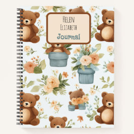 Carnet Mignon ours en peluche