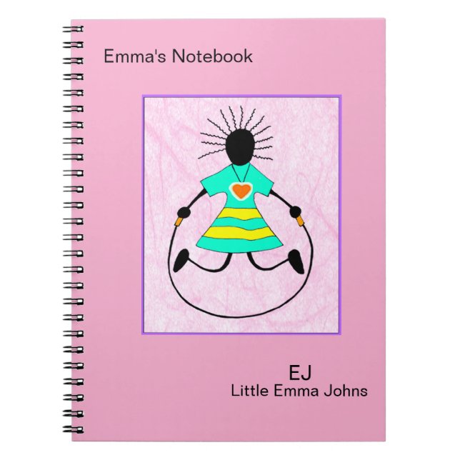 Carnet Mignonne, élégante, sauter et sauter (Devant)