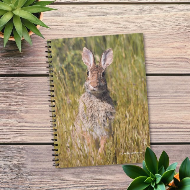 Carnet Mignonne et Curieux lapin de coton oriental (Ears to You Eastern Cottontail Rabbit Journal Cover Photo)