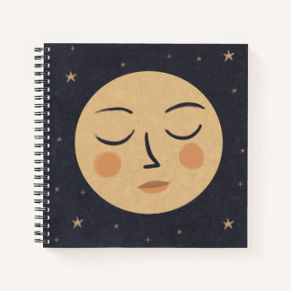 Carnet Mignonne face de lune