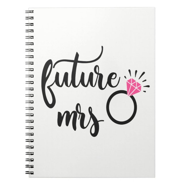 Carnet Mignonne Mariée Pour Être Mariage Futur Mme Fiança (Devant)