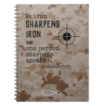 Carnet militaire chrétien Camouflauge