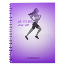 Carnet mince de coureur de fille