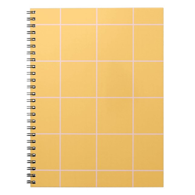 Carnet Minimal Color Grid Check Pattern (Devant)
