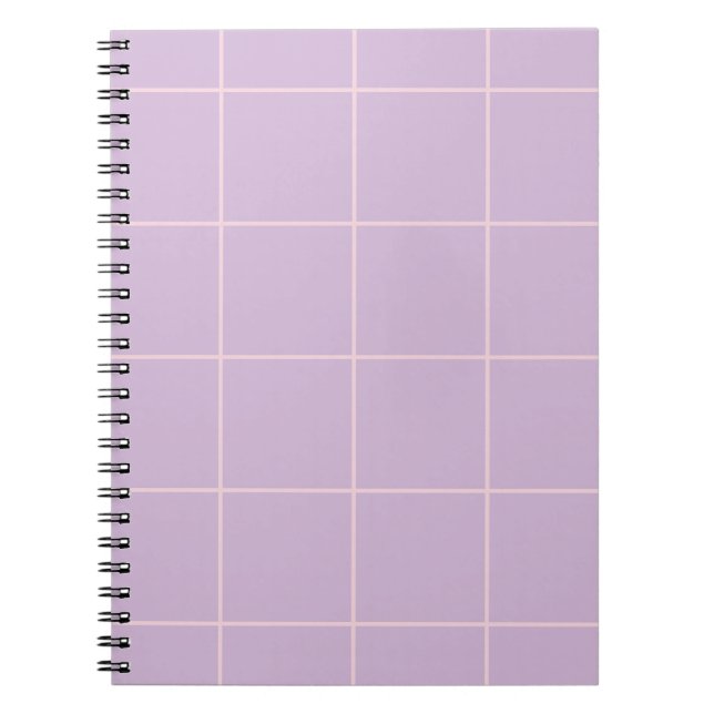 Carnet Minimal Color Grid Check Pattern (Devant)