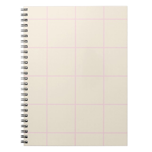 Carnet Minimal Color Grid Check Pattern (Devant)