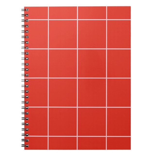 Carnet Minimal Color Grid Check Pattern (Devant)