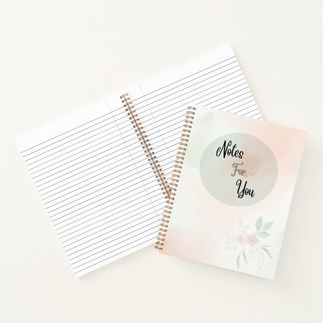 Carnet Minimal "Notes For You" (Intérieur)