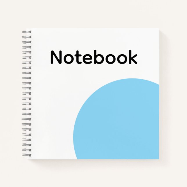 Carnet Minimalist Blue Circle Notebook (Devant)